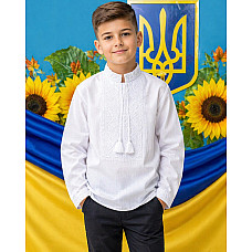 Вишиванка для хлопчика, тканина поплін, розміри 6-12 років (7 од.)