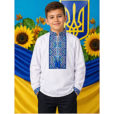 Вишиванка для хлопчика, тканина поплін, розміри 6-12 років (7 од.)