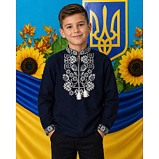 Вишиванка для хлопчика, тканина поплін, розміри 6-12 років (7 од.)