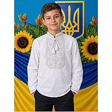 Вишиванка для хлопчика, тканина поплін, розміри 6-12 років (7 од.)