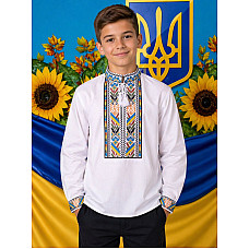 Вишиванка для хлопчика, тканина поплін, розміри 6-12 років (7 од.)