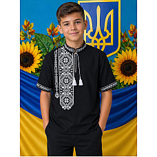 Вишиванка для хлопчика, тканина поплін, розміри 6-12 років (7 од.)