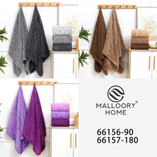 Банні рушники з мікрофібри MALLORY HOME. М'які, добре вбирають вологу, приємні на дотик. Розмір: 140×70 см. Оптом — упаковка 6 штук, кольори мікс.