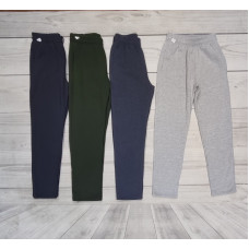 Чоловічі прямі штани 1850-FAZO-R (тринитка з начосом). Розміри 48–56, кольори: сірий меланж, темно-синій меланж, хакі, темно-сірий. Купити оптом — Opt7km.