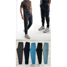 Чоловічі штани на флісі, арт. 8589 Samo. Тканина — тринитка. Кольори: сірий, чорний, темно-сірий, індиго, темно-синій. Розміри 48–56.