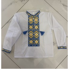Сорочка на хлопчика садочок . Тканина поплін, розміри 2,3,4,5,6.5 од.