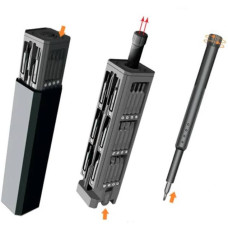 ОПТ! Компактний набір викруток 44 в 1 — Алюмінієвий кейс-пенал