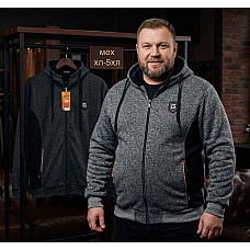 Чоловіча тепла кофта на хутрі з капюшоном (розміри XL, 2XL, 3XL, 4XL, 5XL, упаковка 5 шт)