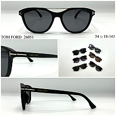 Окуляри сонцезахисні Tom Ford 26051, унісекс, преміум дизайн, пластикова оправа, розмір 54口18-143, опт