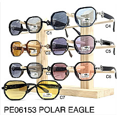 Окуляри сонцезахисні PE06153, хамелеон (фотохромні), поляризовані, геометрична оправа, преміум якість, опт