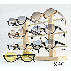 Окуляри сонцезахисні 946, хамелеон (фотохромні), круглі, комп’ютерний захист, жіночі, преміум стиль, опт