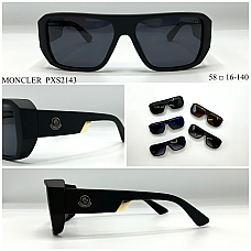 Окуляри сонцезахисні Moncler PXS2143, поляризовані, унісекс, прямокутні, розмір 58口16-140, преміум якість, опт