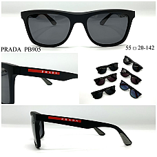 Окуляри сонцезахисні Prada PB905, поляризовані, унісекс, прямокутна оправа, розмір 53口22-140, преміум якість, опт