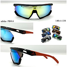 Окуляри сонцезахисні Adidas PB914, поляризовані, спортивні, дзеркальні лінзи, розмір 60口18-130, преміум якість, опт