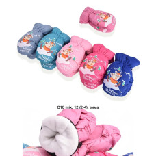 ОПТ! Підліткові рукавички Дуті на хутрі (С-13) — 8-10 років