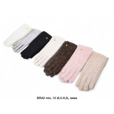 ОПТ! Жіночі рукавички Кашемір + Шерсть — Сенсорні, Плюш, 6.5-8.5
