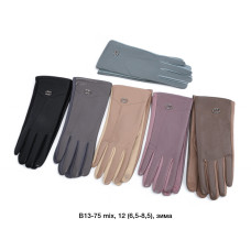 ОПТ! Жіночі рукавички Екозамша (6.5-8.5) — Сенсорні, Плюш