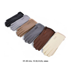 ОПТ! Жіночі рукавички-дублянка на хутрі — Сенсорні, Розміри 6.5-8.5