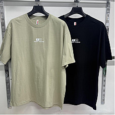Чоловіча футболка коттон Батал (2XL-4XL) — Опт