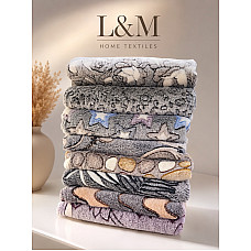 Плед пухнастий мікрофібра L&M Home Textiles «Пухнастік» полуторний (150х200 см)
