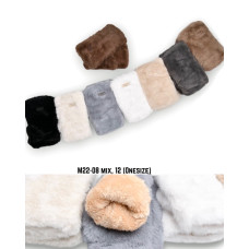 ОПТ! Мітенки «Норка» (подвійне хутро) — Код М22-08, Універсальний розмір