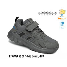 Кросівки Tom.m модель 51070A, розміри 32–37. Чорний колір, комбінована застібка (шнурівка+липучка), натуральна устілка. Зручні для школи та повсякденного носіння. Упаковка — 8 пар.