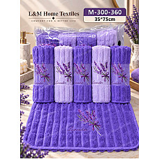 Рушники кухонні з мікрофібри L&M Home Textiles «Лаванда» 35х75 см Код: М-300-360