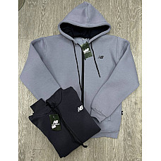 Батник/худі чоловічий на блискавці зимовий New Balance Код: 1014# (M-3XL)