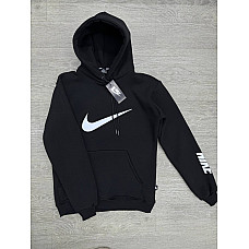 Худі чоловіче зимове Nike з подвійним капюшоном Код: 99 (M-3XL)