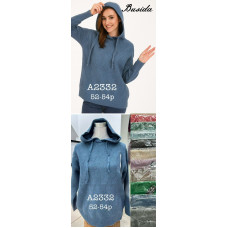 Теплий жіночий светр Кашемір. Батал Розмір 52-54. ОПТОМ: пачка 10 шт. Мікс.