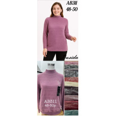 Жіночий светр (Якість Альпака). Розмір 48-50. ОПТ 10 шт. (Модель AB311).