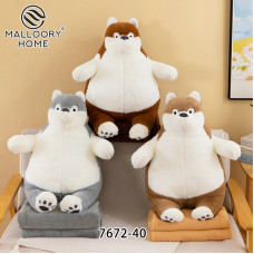 Іграшка + плед Розмір пледу 120×160 см Різні кольори оптом