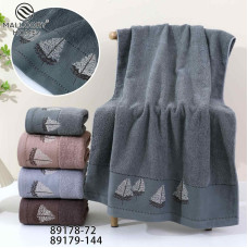 Банні рушники махрові розмір 140-70 см в упаковці різні кольори опт