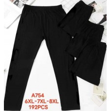 Брюкі жіночі батал чорні 6xl-7xl-8xl в упаковці 12 шт оптом