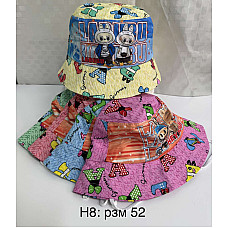 Опт Дитяча панама «Labubu» з мультяшним принтом (розмір 52) на opt7km.net.ua —