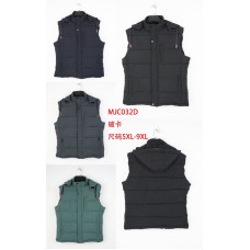 Чоловічий утеплений жилет з капюшоном. Модель з блискавкою та додатковою застібкою на кнопки, бокові кишені на замках. Розміри 5XL–9XL. Ідеальний для осінньо-весняного сезону. Опт.