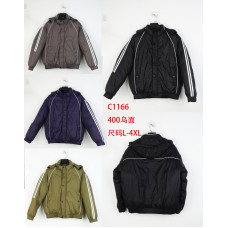 Чоловічі зимові пуховики модель Теплі та легкі, з капюшоном і кишенями на блискавці. Розміри L–4XL. Три кольори: чорний, оливковий, чорний із синьою вставкою. Ідеальні для холодної погоди, опт.