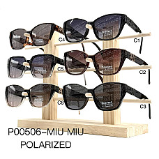Опт Жіночі сонцезахисні окуляри MIU MIU Polarized P00506 (Кольори C1, C2, C3, C4, C5, C6) на opt7km.net.ua —