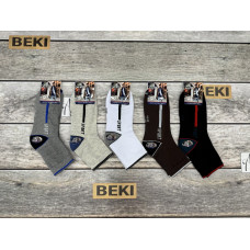 Чоловічі носки BEKI Sport. Комфортні, міцні, зручні у повсякденному використанні. Розмір 40–45. Упаковка — 10 шт. Опт від 1 упаковки на opt7km.net.ua
