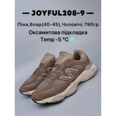 Чоловічі кросівки JOYFUL — легкі та теплі, з піни та оксамитовою підкладкою, комфортні до -5°C. Упаковка: 8 пар, розміри 40–45, опт 7 км.
