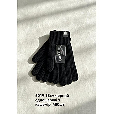 Перчатки жіночі / підліткові кашемір одношарові Anjela 18 см Код: 6019 (12 шт/уп, 480 шт)