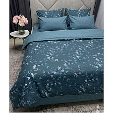Опт Комплект постільної білизни Євро розмір «L&M Home Textiles» варена бавовна з текстурою льону (мікс кольорів) на opt7km.net.ua