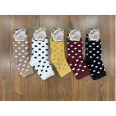 Жіночі шкарпетки з ангори з сердечком. Теплі, м’які, пухнасті. Розмір 36–41, мікс кольорів.