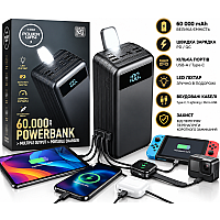 ОПТ! Power Bank Power Way TX60 60000 mAh — Швидка зарядка, LED