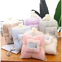 Рушник мікрофібра набір баня+кухонні в упаковці 10 шт різні 