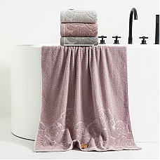 Рушники махрові Solafe для обличчя 50х100 см, мікрофібра, 8 шт. в упаковці (мікс кольорів), опт