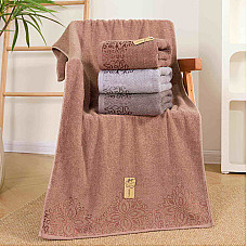 Рушники махрові Solafe для обличчя, мікрофібра, 8 шт. в упаковці (мікс кольорів), опт