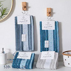 Рушники кухонні махрові Colorful Home 35х70 см, 100% бавовна, мікс кольорів, опт