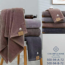 Рушники махрові Colorful Home для обличчя 50х100 см, бавовна, 6 шт. в упаковці (мікс кольорів), опт