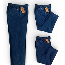 Штани чоловічі літні (тонкий джинс), батальні розміри 70-78, упаковка 10 шт., опт